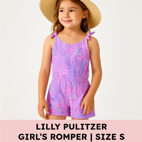 Lilly Pulitzer Other - Lilly Pulitzer Pink and White Girl's Romper